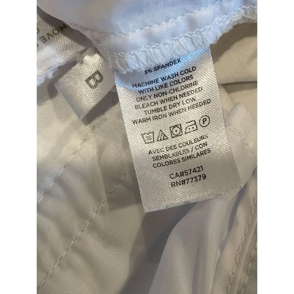 Ann Taylor Womens Chino Shorts Mid Rise Lightweight Stretch White Size 14 - Picture 8 of 8